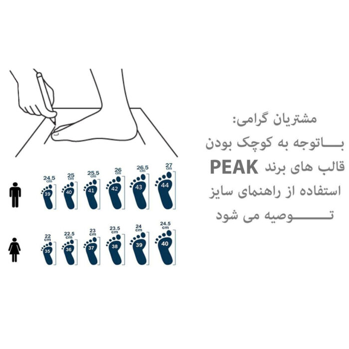 کفش مخصوص دویدن مردانه پیک مدل DH620003 - تصویر 8