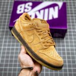 کفش راحتی نایکی مدل sb dunk low pro wheat - تصویر 2