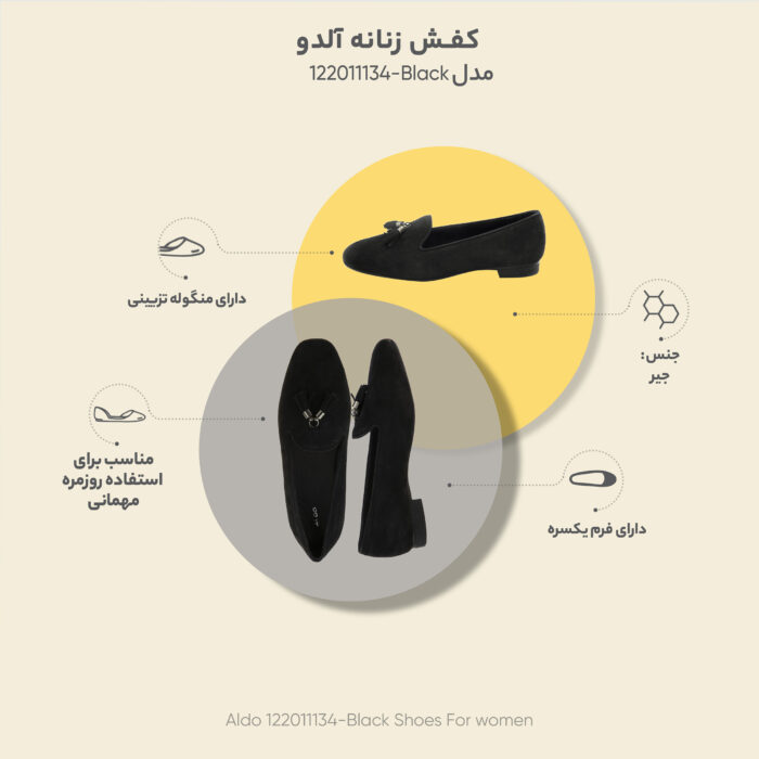 کفش زنانه آلدو مدل 122011134-Black - تصویر 6