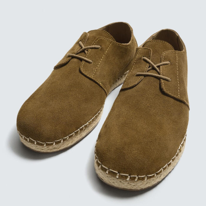 کفش روزمره مردانه زارا مدل ZARA Men's Suede Derby Lace-Up