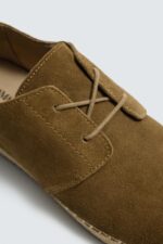 کفش روزمره مردانه زارا مدل ZARA Men's Suede Derby Lace-Up