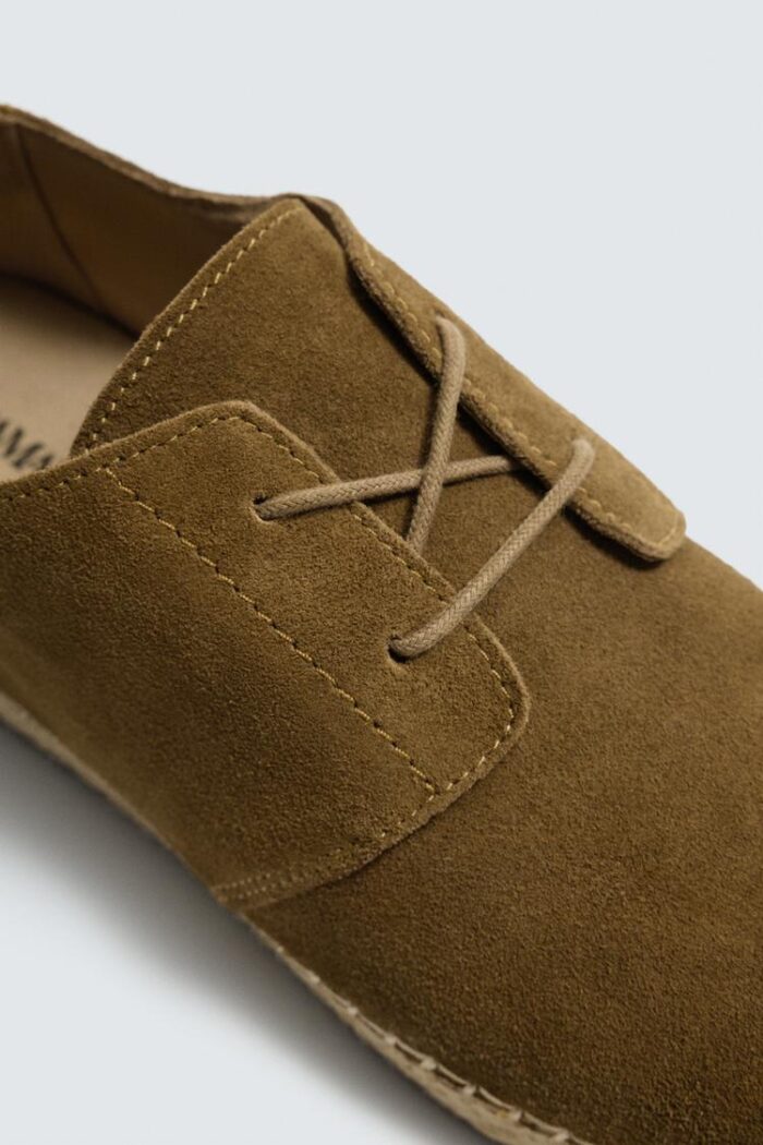 کفش روزمره مردانه زارا مدل ZARA Men's Suede Derby Lace-Up