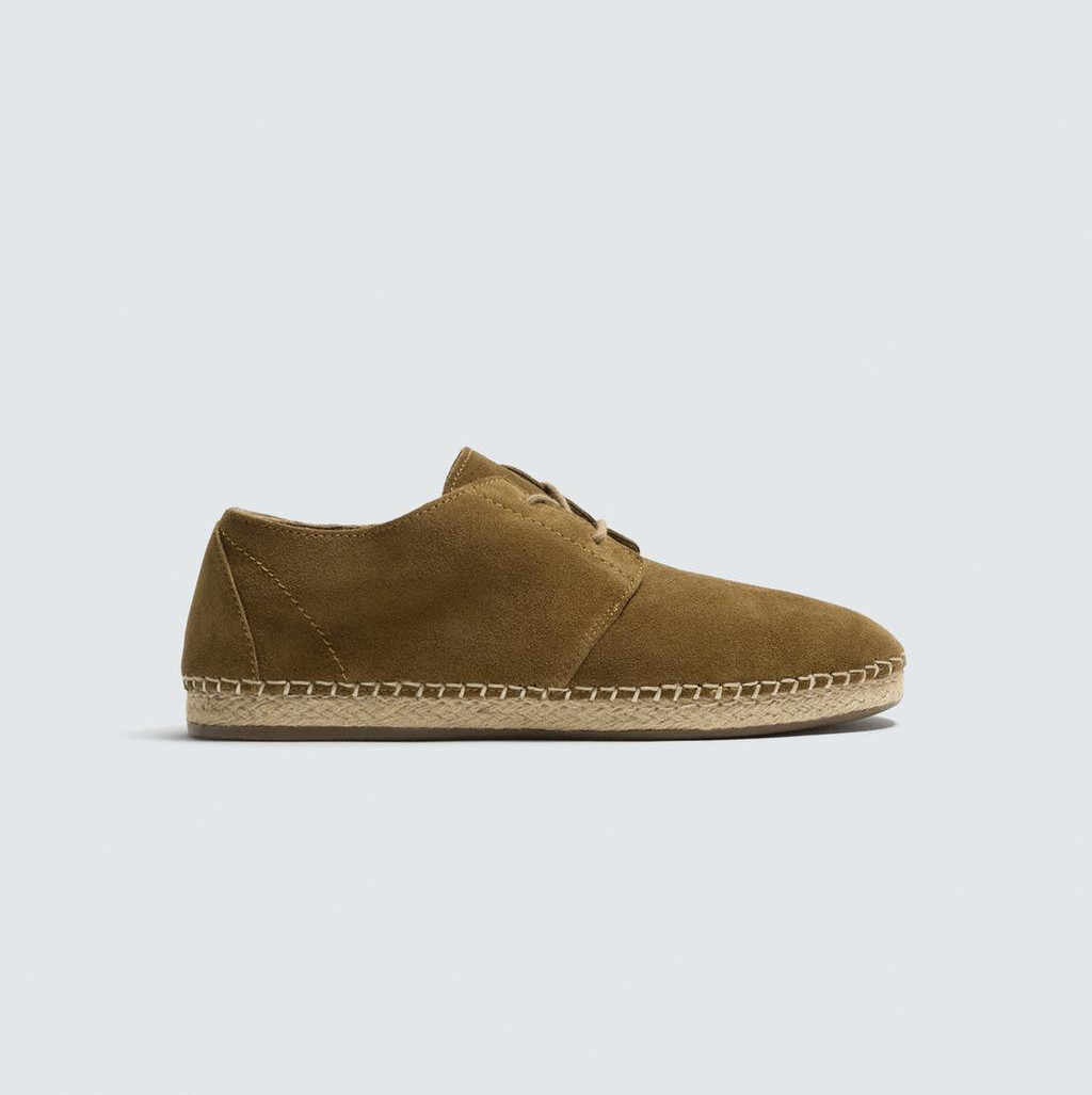 کفش روزمره مردانه زارا مدل ZARA Men's Suede Derby Lace-Up کفش روزمره مردانه زارا مدل ZARA Men's Suede Derby Lace-Up